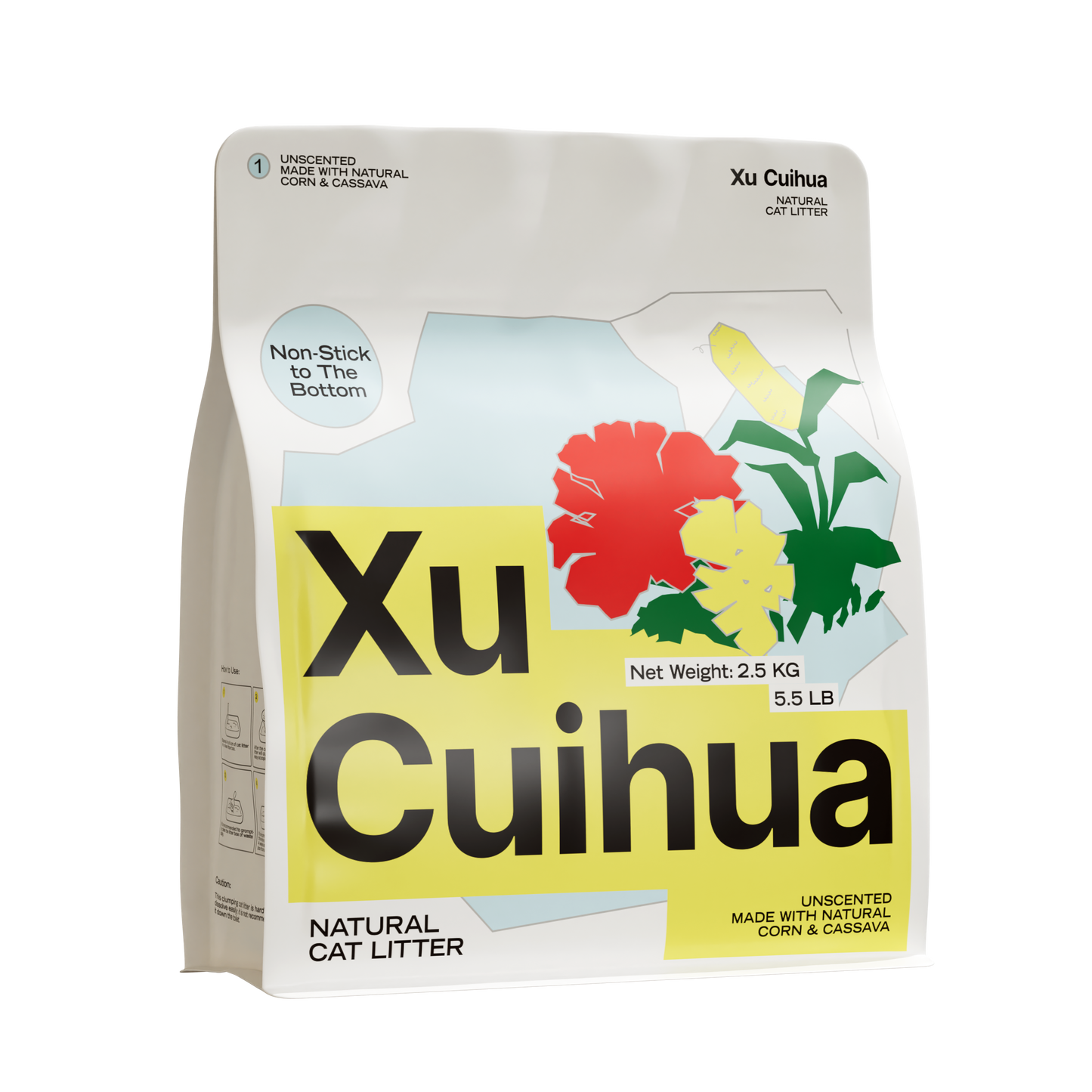 Unscented natural cat litter